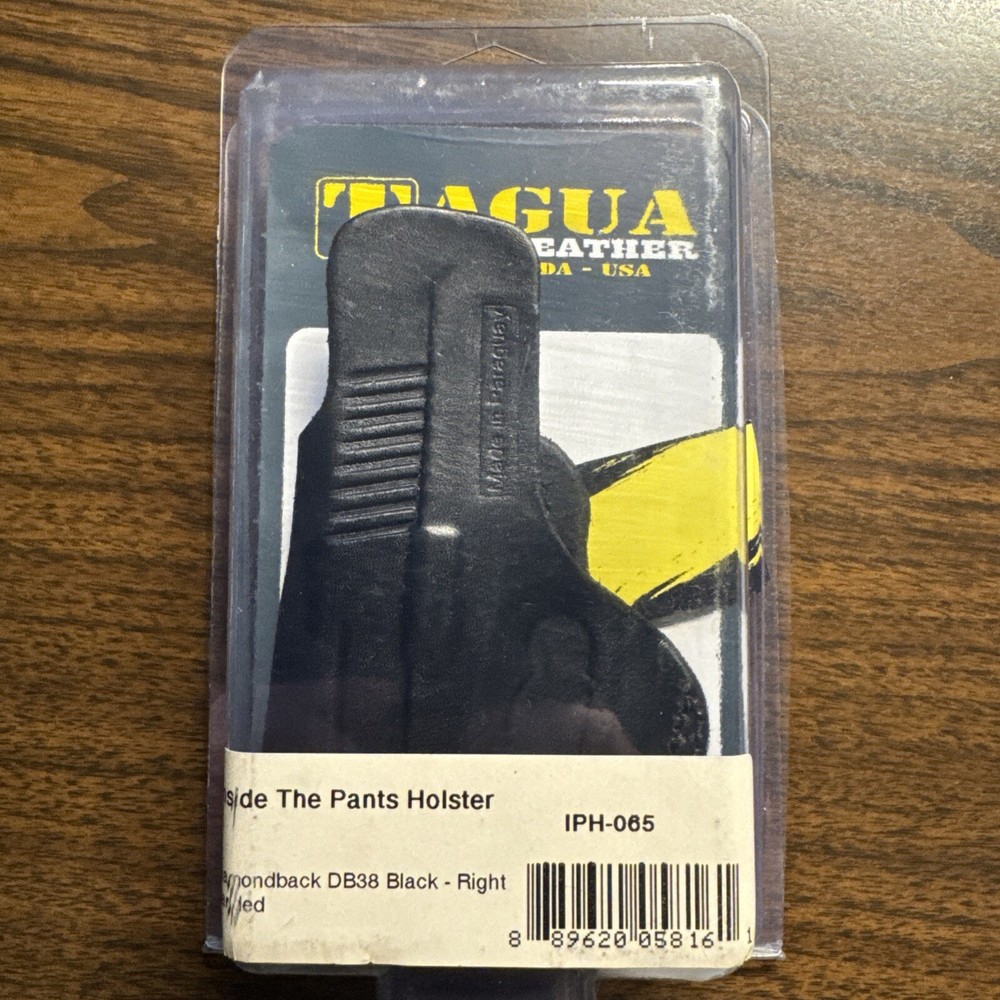 Tagua Inside The Pants Holster IWB for Diamondback DB38 Leather Black Right Hand