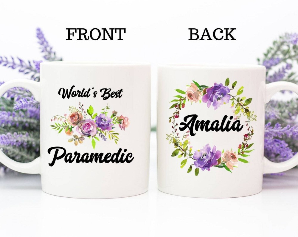Custom Paramedic Mug Gifts For Women Birthday Christmas Unique Holiday Novelty