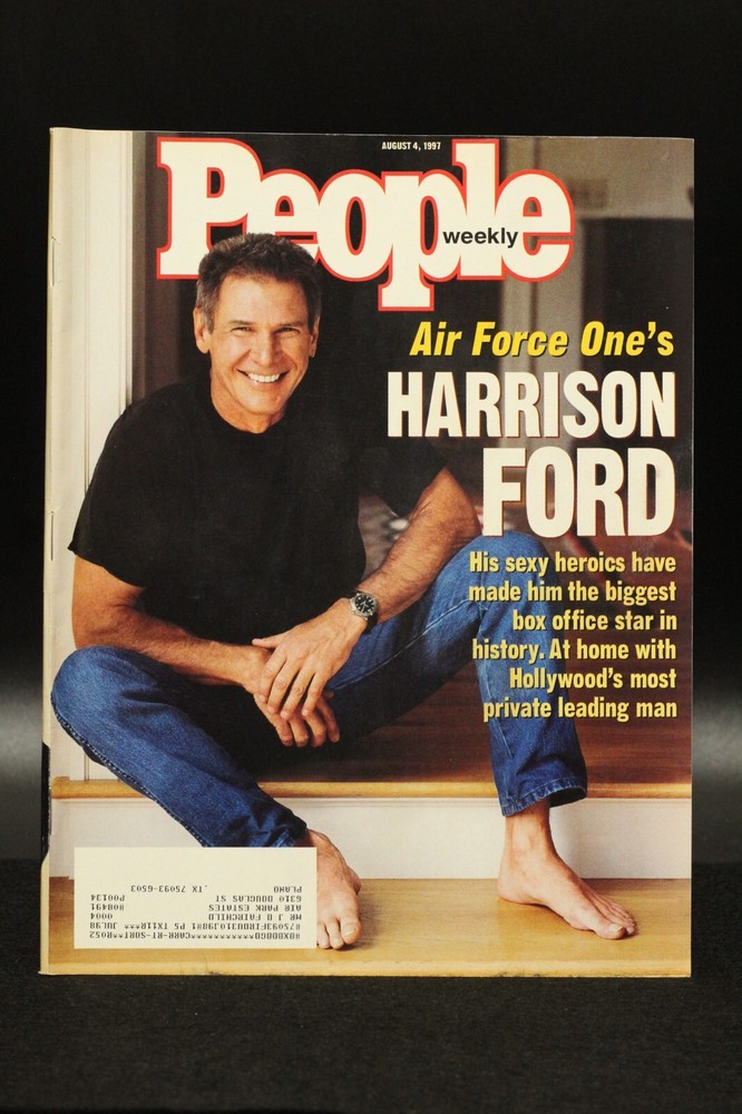 People Magazine August 4 1997 Harrison Ford Cover & Photos Air Force One FN