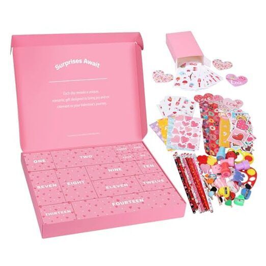 Valentine's Day Advent Calendar Set 2025 Valentine's Day Countdown 14 Styles