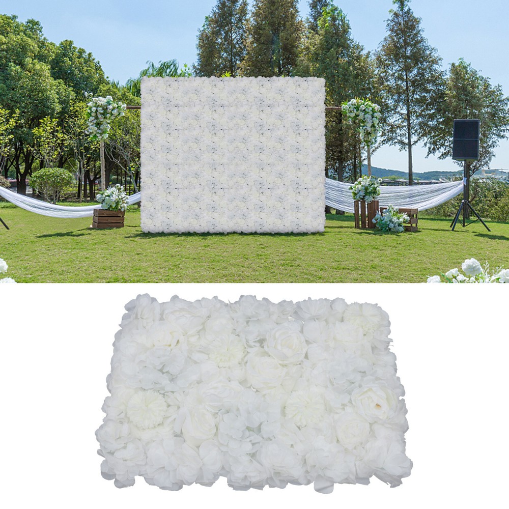 Silk Artificial Flower Wall Panel Wedding Flower Pillar Stage Floral Decor NEW