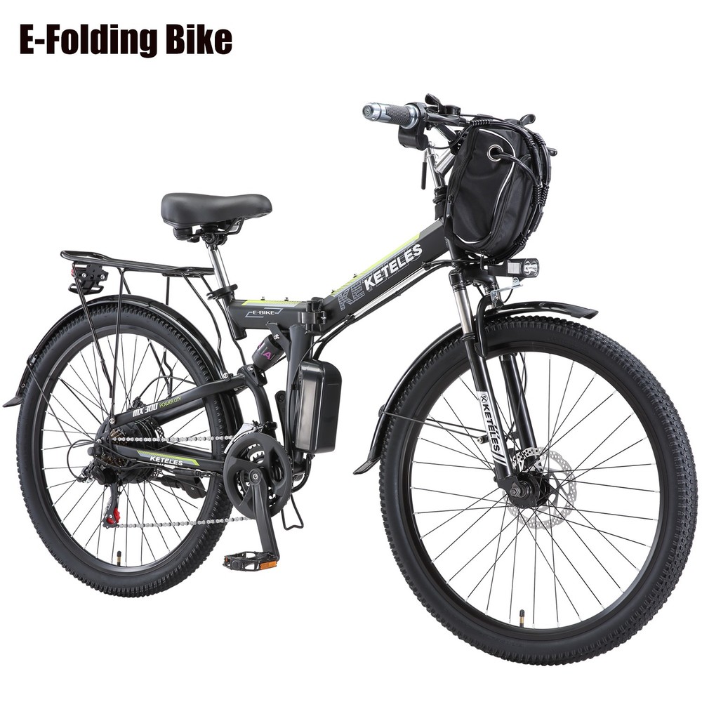 1000W 48V 20Ah KETELES 26 Inch Folding Electric Mountain Bike for Adults