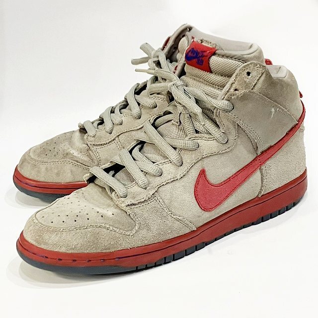 NIKE Men 9.0US   Sneakers Sb Dunk High Highmedium Gray Varsity Red Old Royal 305