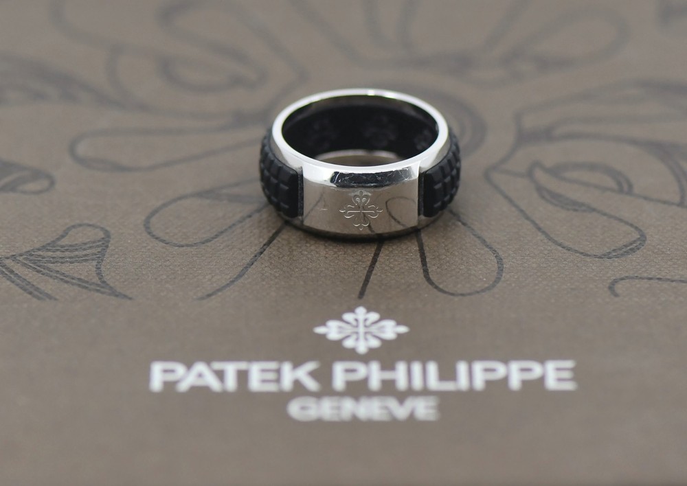 Patek Philippe Aquanaut Luce Diamond 18K White Gold Ring Size 7.5