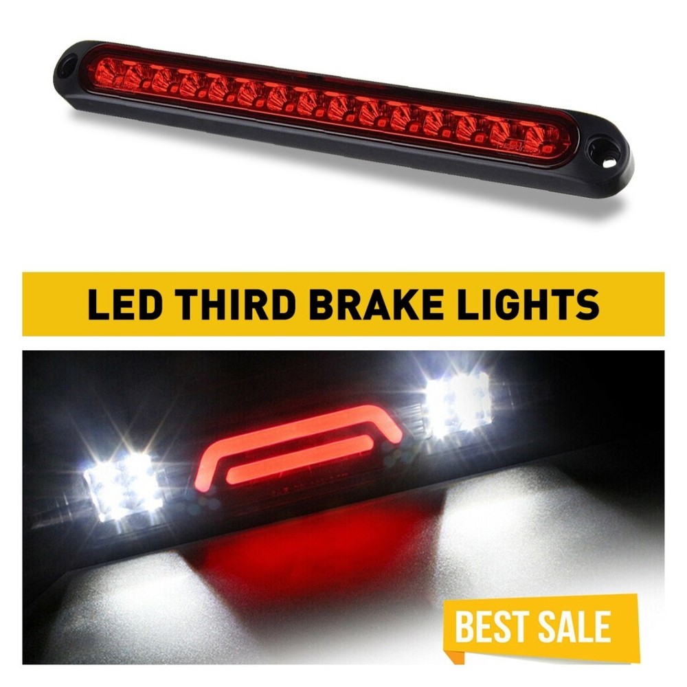 AUXITO LED Car Third 3RD Rear Brake Tail Light High Level Stop Lamp 12V Red M