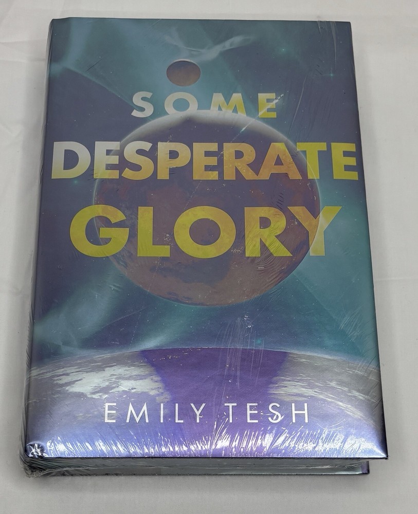 Some Desperate Glory, Emily Tesh Signed Plate Illumicrate Sprayed Edges HCDJ NEW