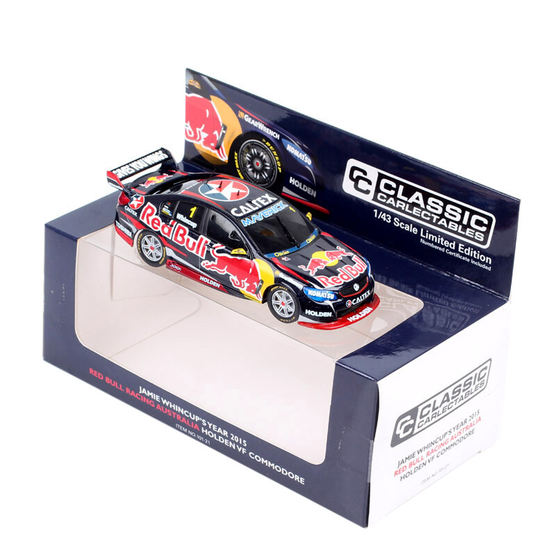 1/43 Holden VF Commodore V8 Red Bull Jamie Whincup 2015 Diecast Model