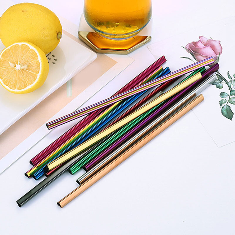 Milk Tea Heart-shaped Stainless Steel Drinking Straw Beverage Drinking Str