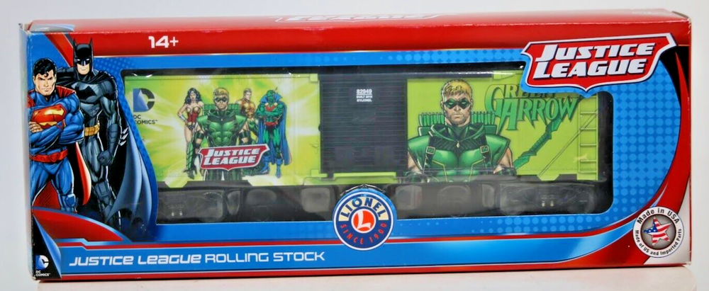 Lionel Trains 6-82949 Justice League Green Arrow Box Car O Gauge Model Railroads