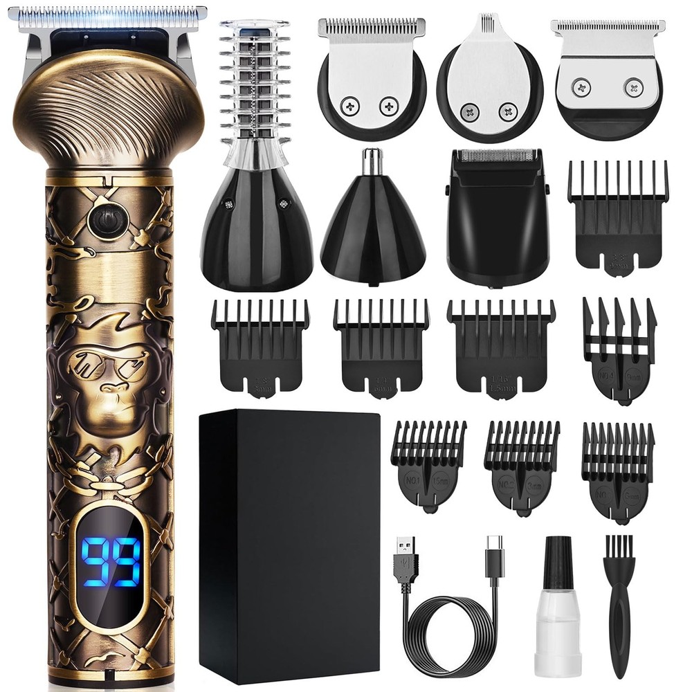 6-in-1 Cordless Hair Clipper for Men - Professional Grooming Trimmer