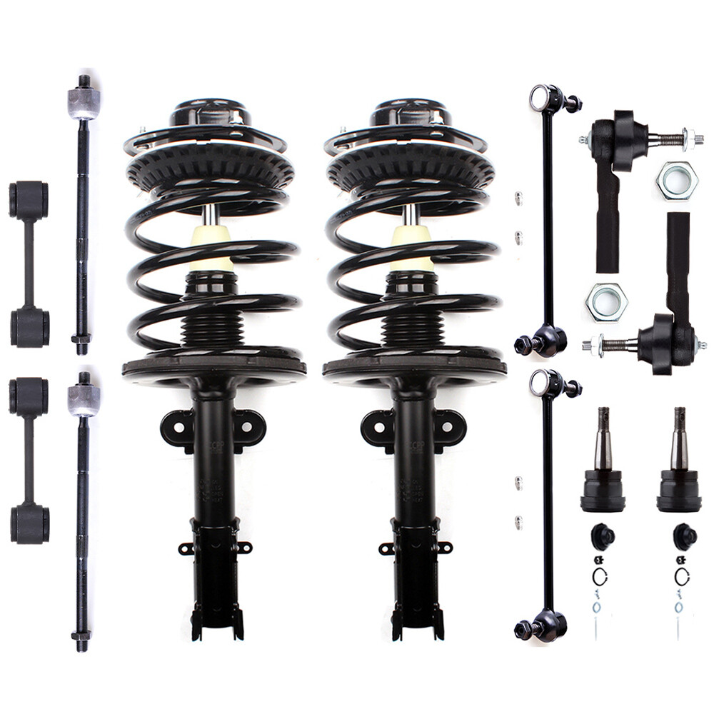 2001-2007 Chrysler Town & Country Front Suspension Kit with Struts Sway Bar Tie Rods Ball Joint