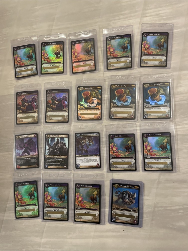 World of Warcraft TcgLot Of 19 Loot Cards And Rares New Unscratched