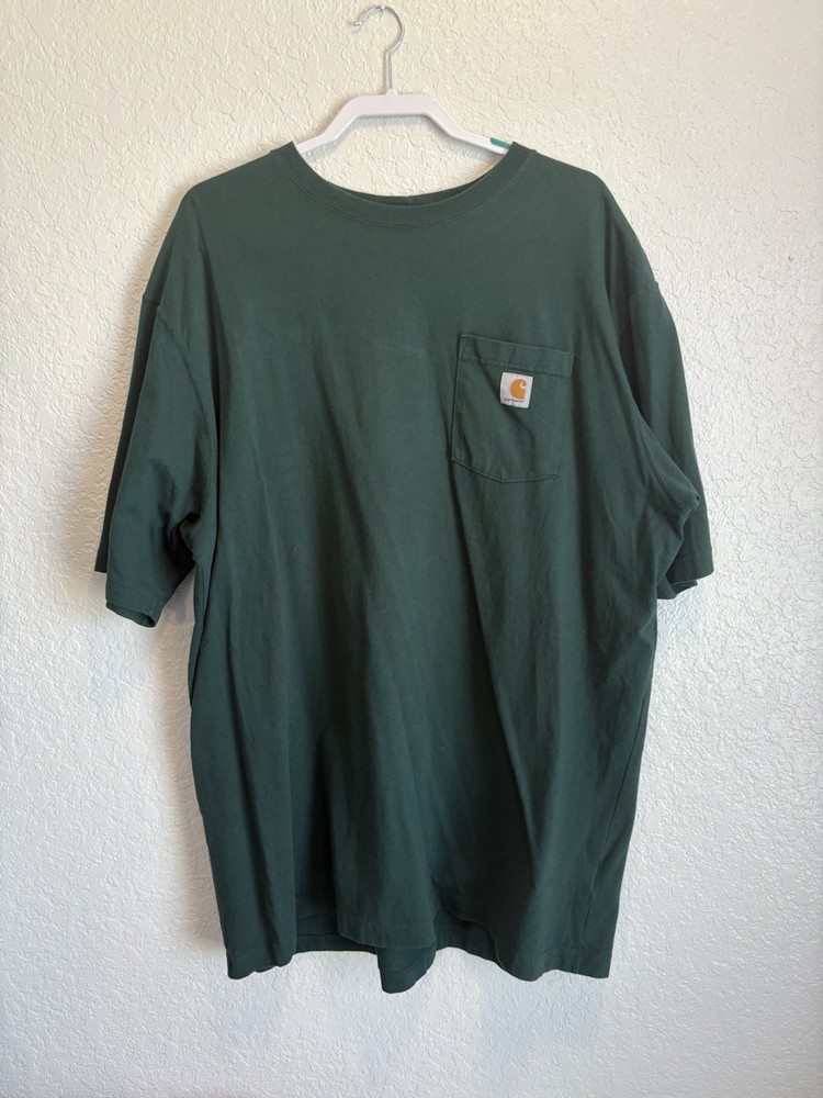 Carhartt Men's 2XL Tall Short Sleeve Breast Pocket Logo T-Shirt Workwear