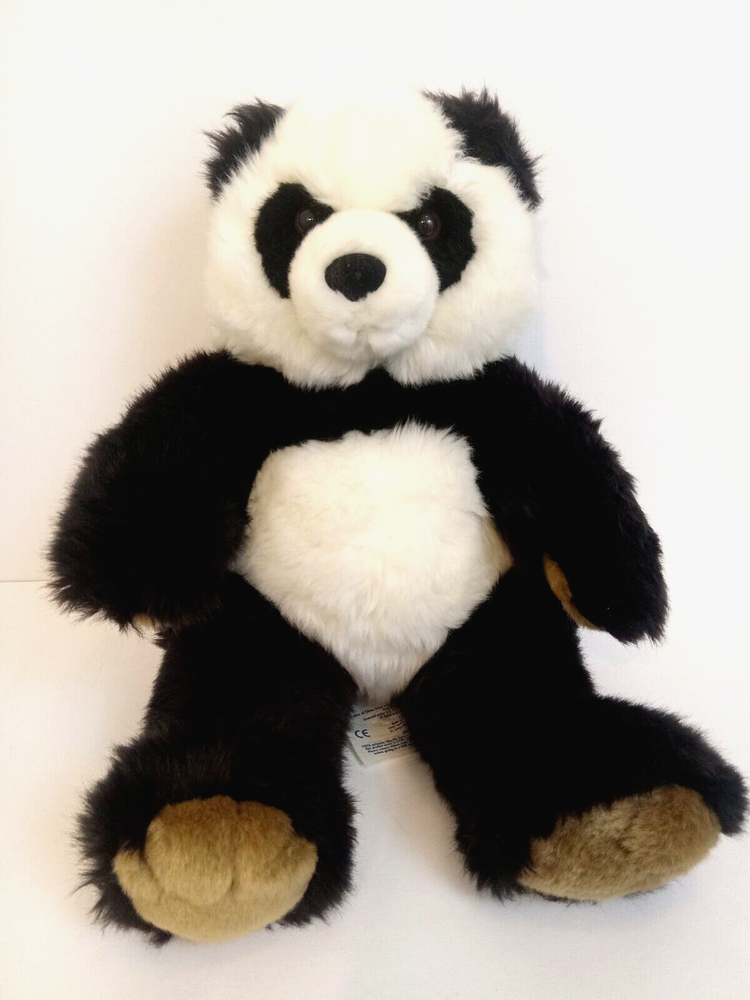 Build A Bear Plush Panda Pawsome 15 Inch White Black Brown Paws Stuffed Retired