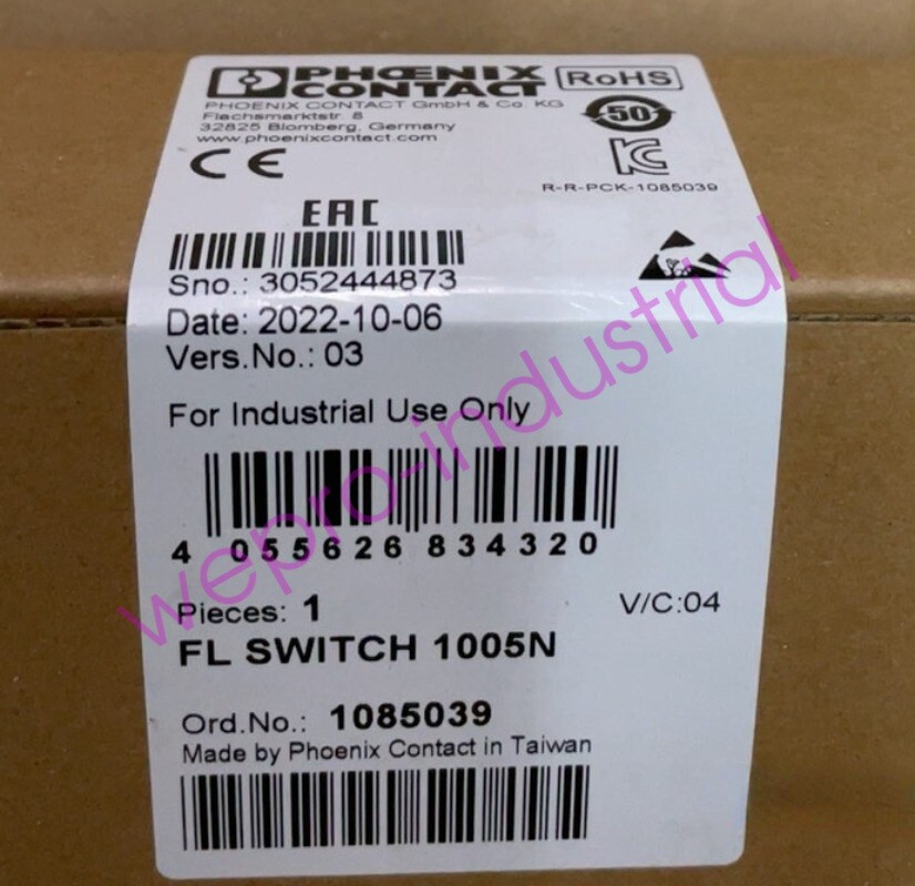 1pcs Phoenix Contact FL SWITCH 1005N 1085039 Ethernet switch