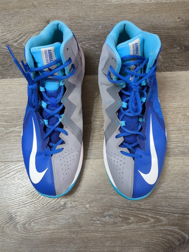 Nike Air Max Stutter Step 2 Blue Aqua Mens Size 12 Basketball Shoes 653455-402