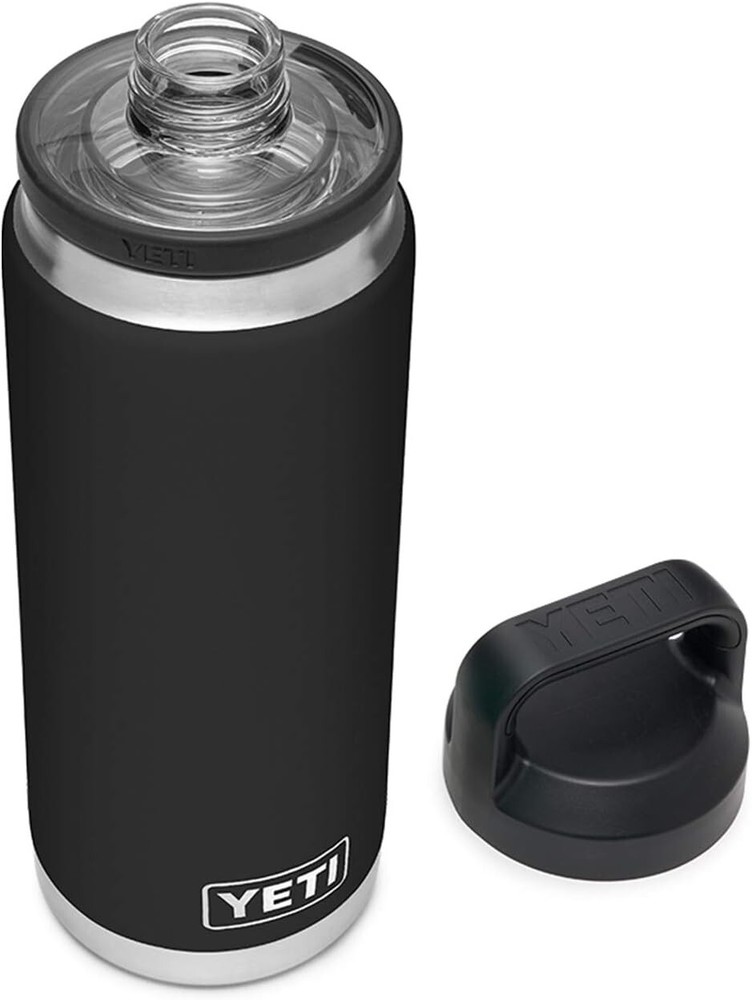 YETI Rambler 26oz Vacuum Insulated Stainless Steel Bottle with Chug Cap in Black