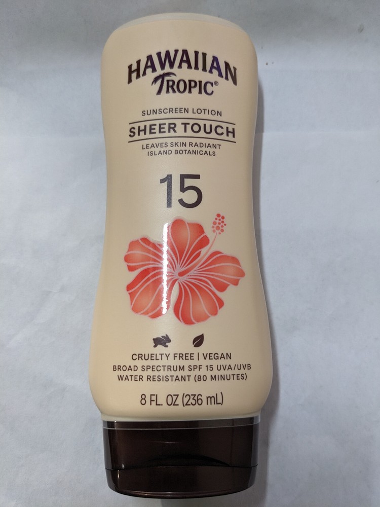 Hawaiian Tropic Sheer Touch SPF15 Sunblock Lotion, 8-Ounce Bottles (Pack of 2)