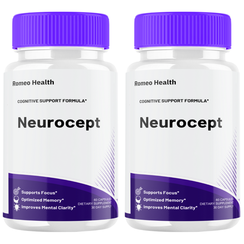 Neurocept Nootropic Advanced Formula Brain Supplement (2 Bottle)