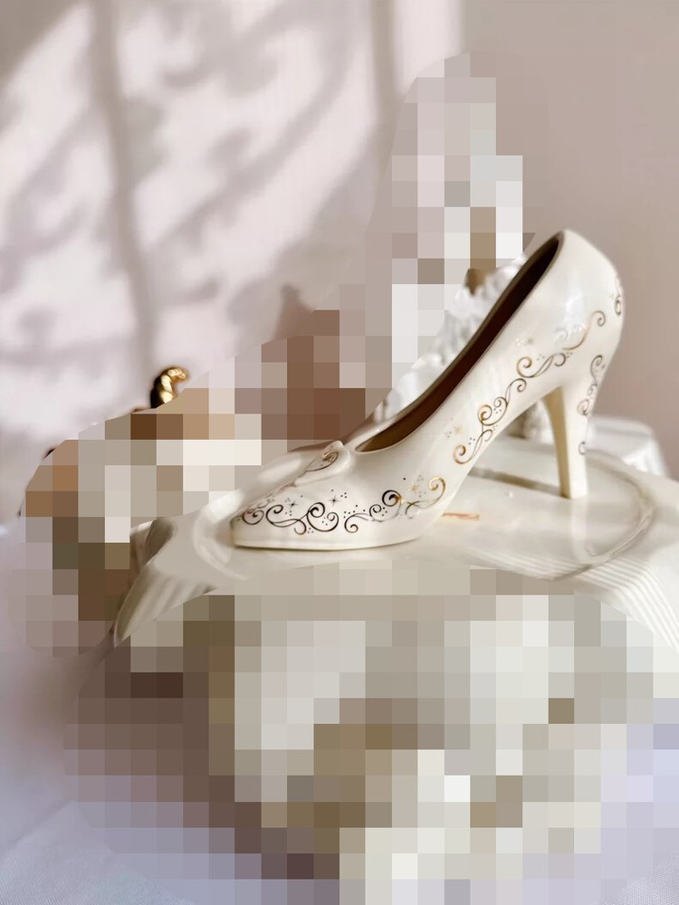 LENOX Disney Cinderella's Flipper Ring Holder Sculpture Vintage Figurine Statue