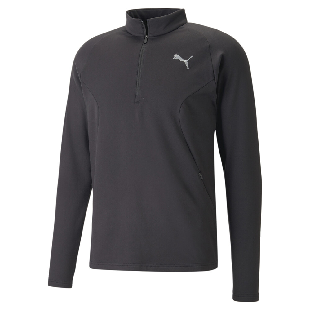 Pullover Puma Run Cloudspun tejido media cremallera para hombre talla S 52327201
