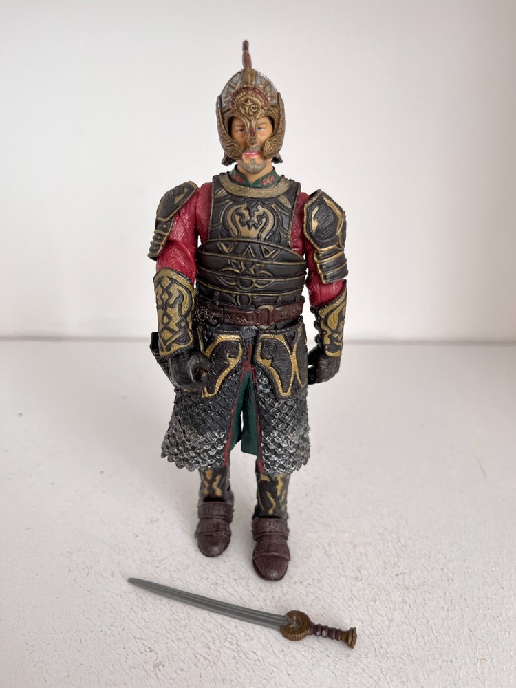 LORD OF THE RINGS KING THEODEN ARMOR ACTION FIGURE TOY BIZ TWO TOWERS SERIES