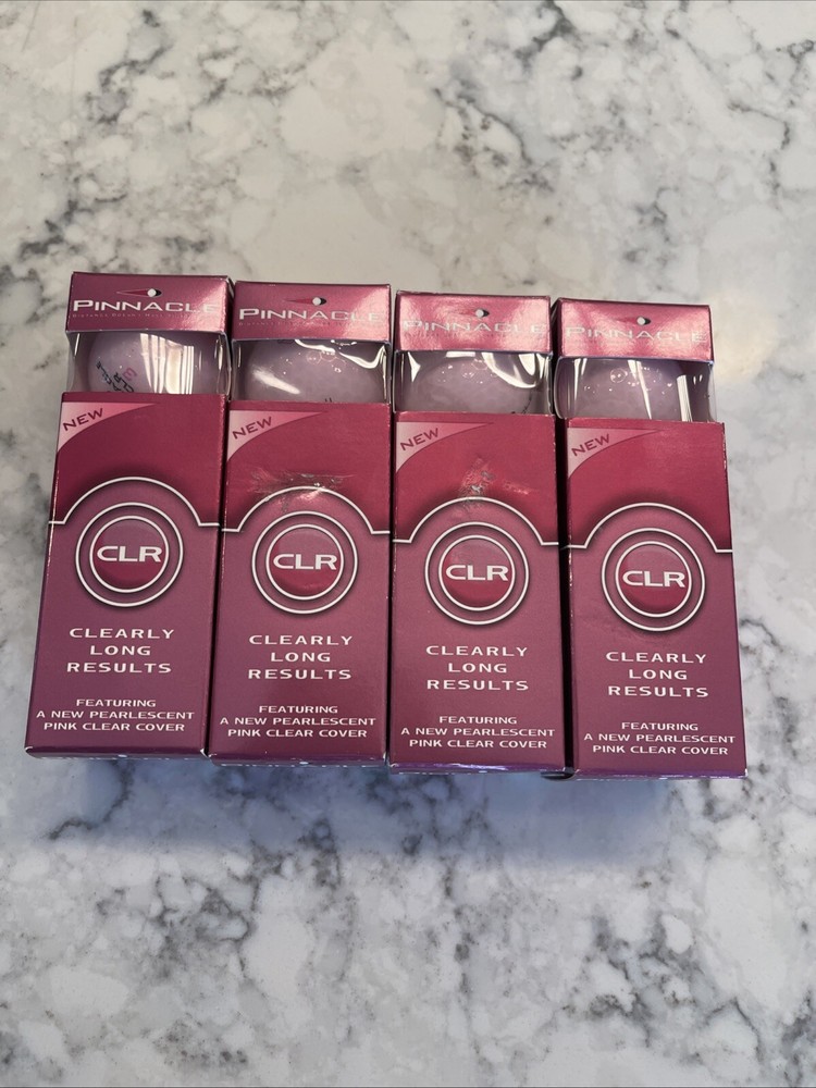 Pinnacle CLR  Golf Balls 4 Packs of 3 Balls Breast Cancer Pink Pearlescent New