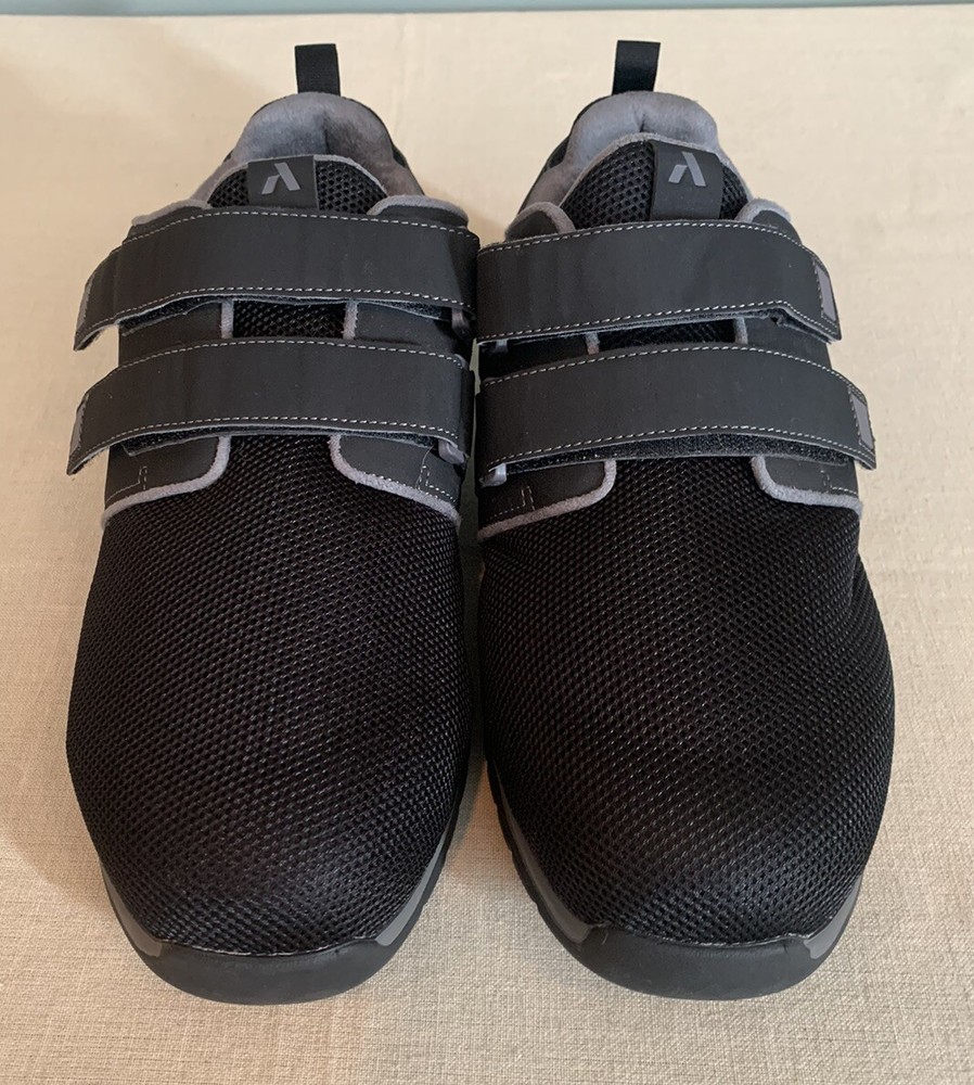 Anodyne No.74 Mens Black Diabetic Comfort Double Strap Shoe Sz 11.5 XW