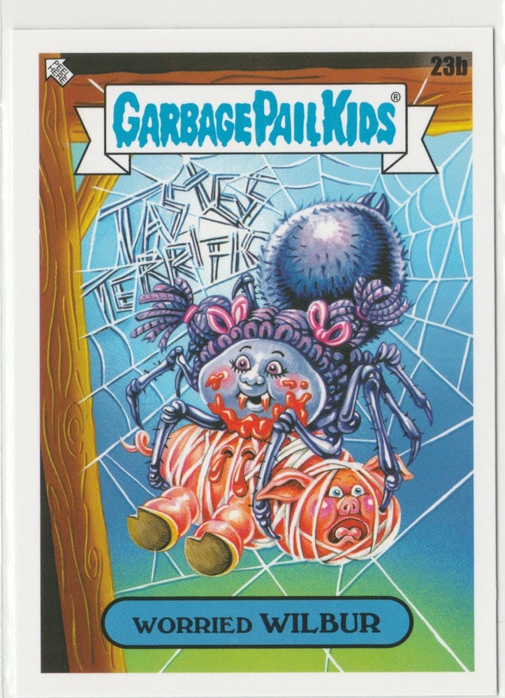 Worried Wilbur 23b Garbage Pail Kids GPK 2022 Book Worms Trading Card