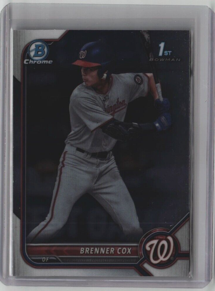 BRENNER COX ROOKIE BOWMAN CHROME 1st BDC-196 2022 MLB WASH NATIONALS FREE SHIP