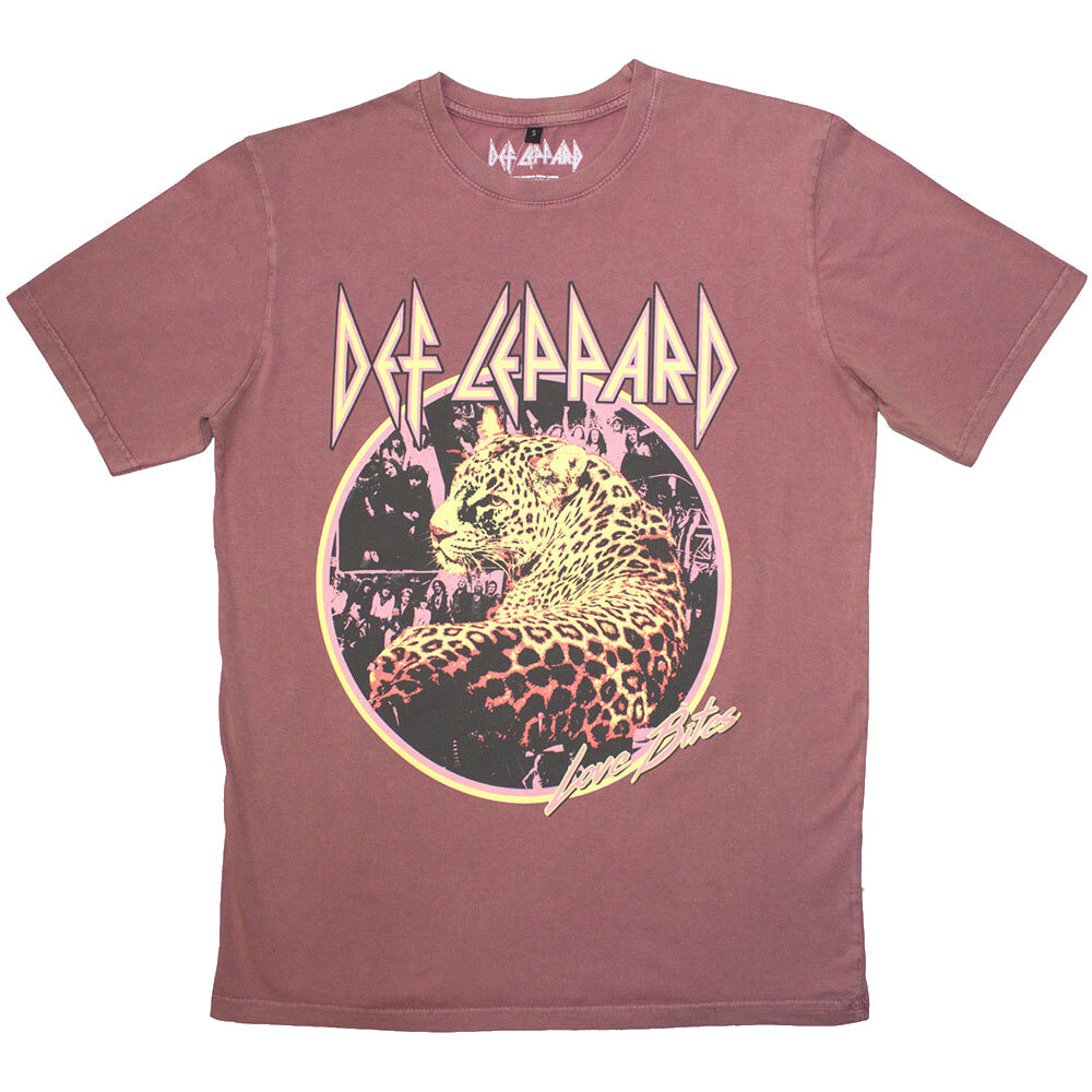 Def Leppard Love Bites Stone Wash T Shirt