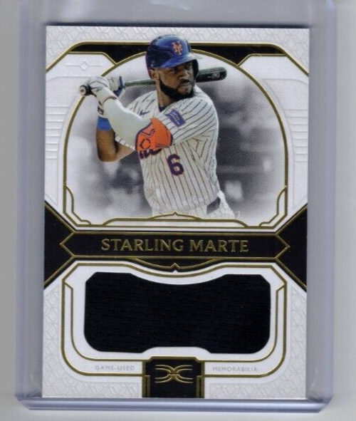 2024 Topps Definitive Collection - Jumbo Relic #DJRC-SMA Starling Marte /50