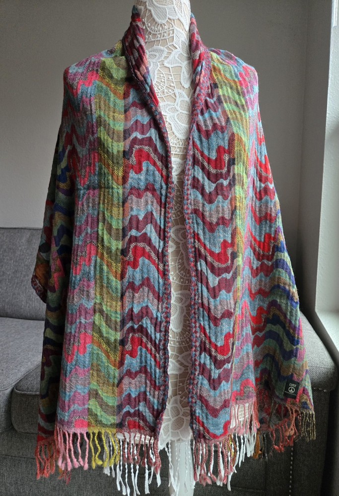 LUCKY Womens Multi-Colored Scarf  25 in × 67 in