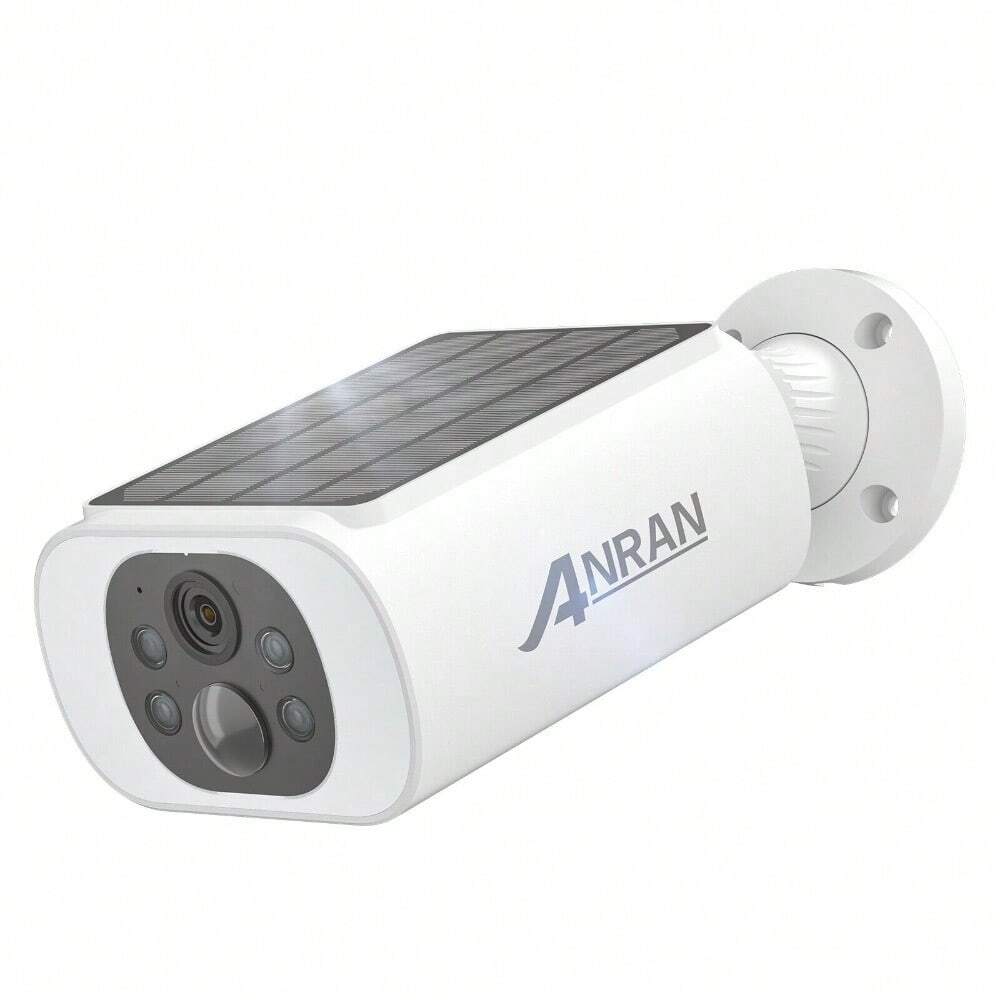 Solar-Powered Wireless Wifi IP Outdoor Security Camera System with Audio for Home Surveillance