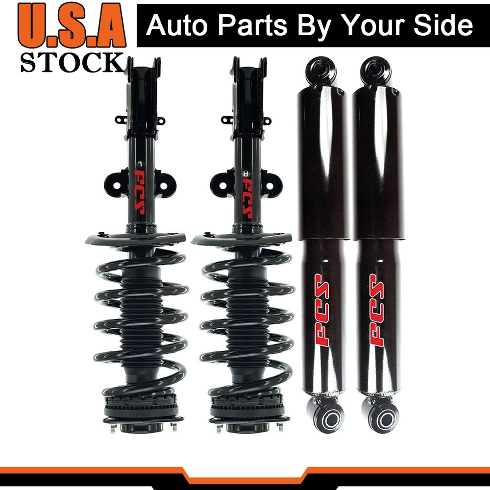 Front Struts & Rear Shocks With Sway Bar For 2013-2016 Chrysler Town & Country