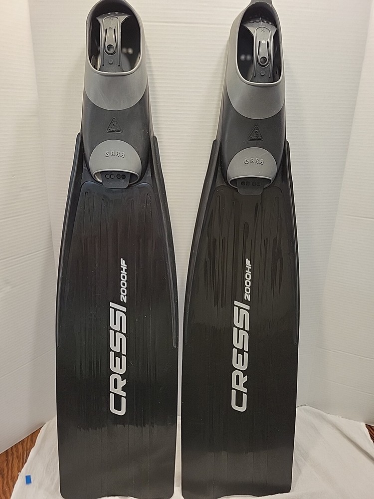 Cressi Sub Gara 2000 HF Free Diving Scuba Diving Fins Made in Italy Size M