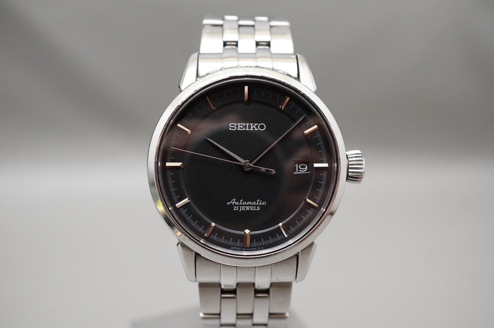 Seiko Presage SARX023 Automatic Watch with Black Dial and Original Bracelet 6R15 Movement
