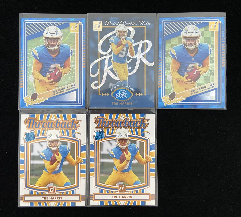 2025 Donruss Throwback Rated Rookies Retro Tre Harris RC Lot*5 YL6