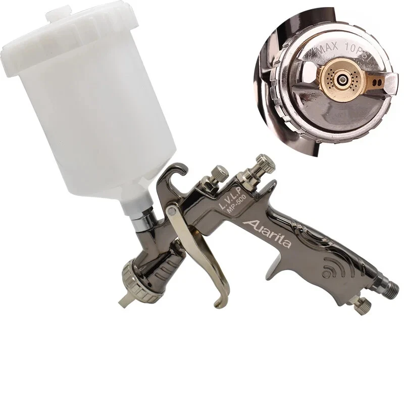 LVLP Spray Gun MP-500 Paint Spray Gun 1.3mm Nozzle 600cc Cup Air Spray Gun