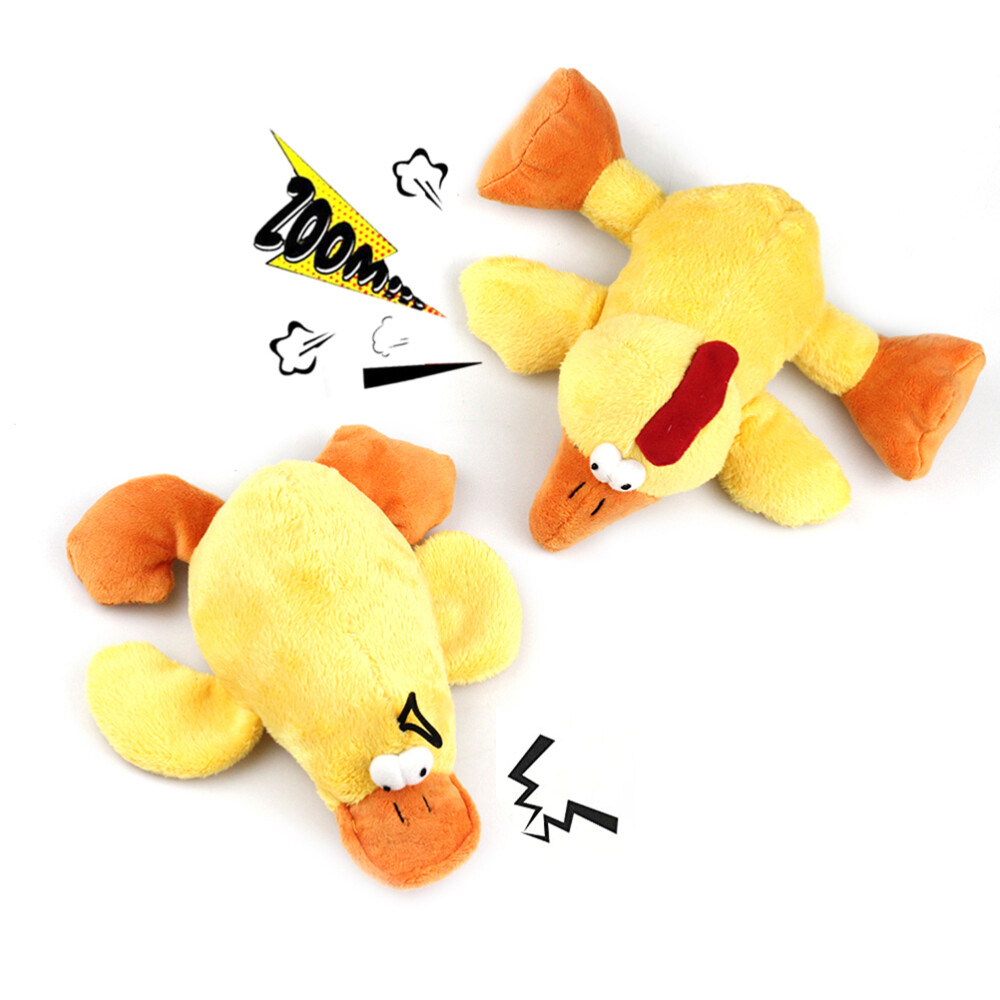2 Pcs Puppy Dog Chew Plush Toy Pet Interactive Squeaky Plaything