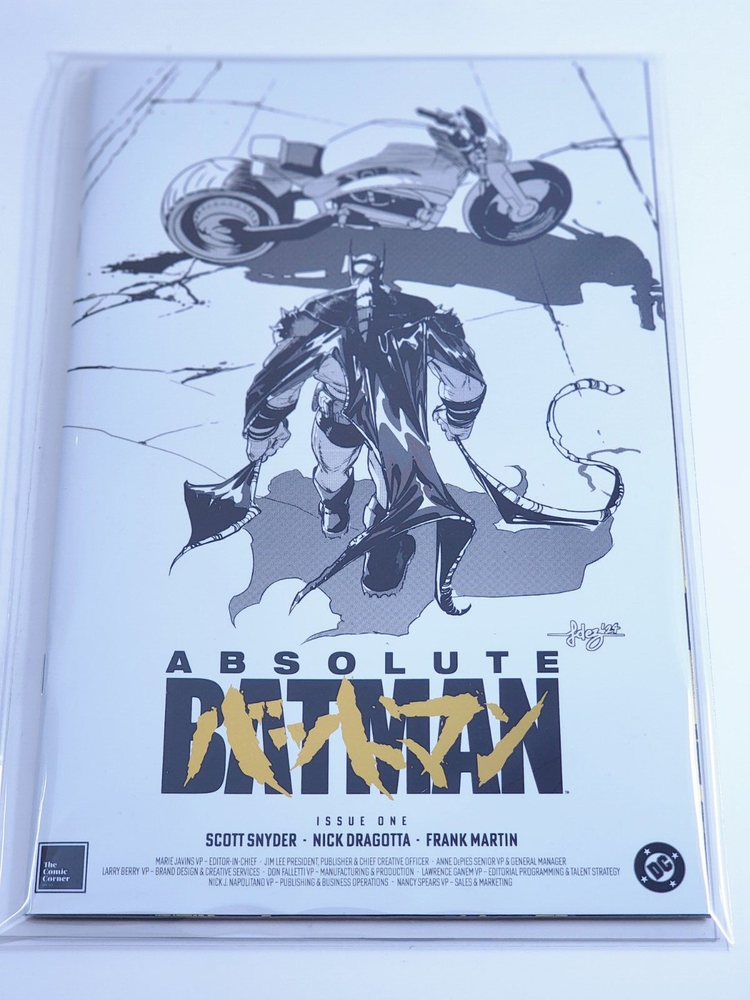 ABSOLUTE BATMAN #1 4th Print Gold Foil AKIRA LTD 2500 Mylar with Clear Backboard