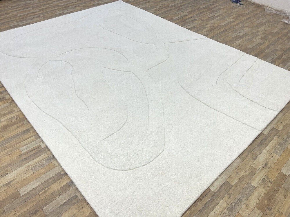 4x6|5x8|6x9|7x11|8x10|9x12|10x14|12x18. Hand Tufted Wool Area Rug New Geometric