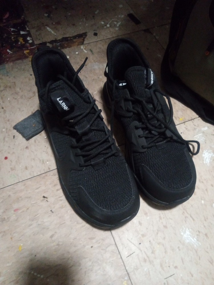 Black Steel Toe Sneaker Size 9