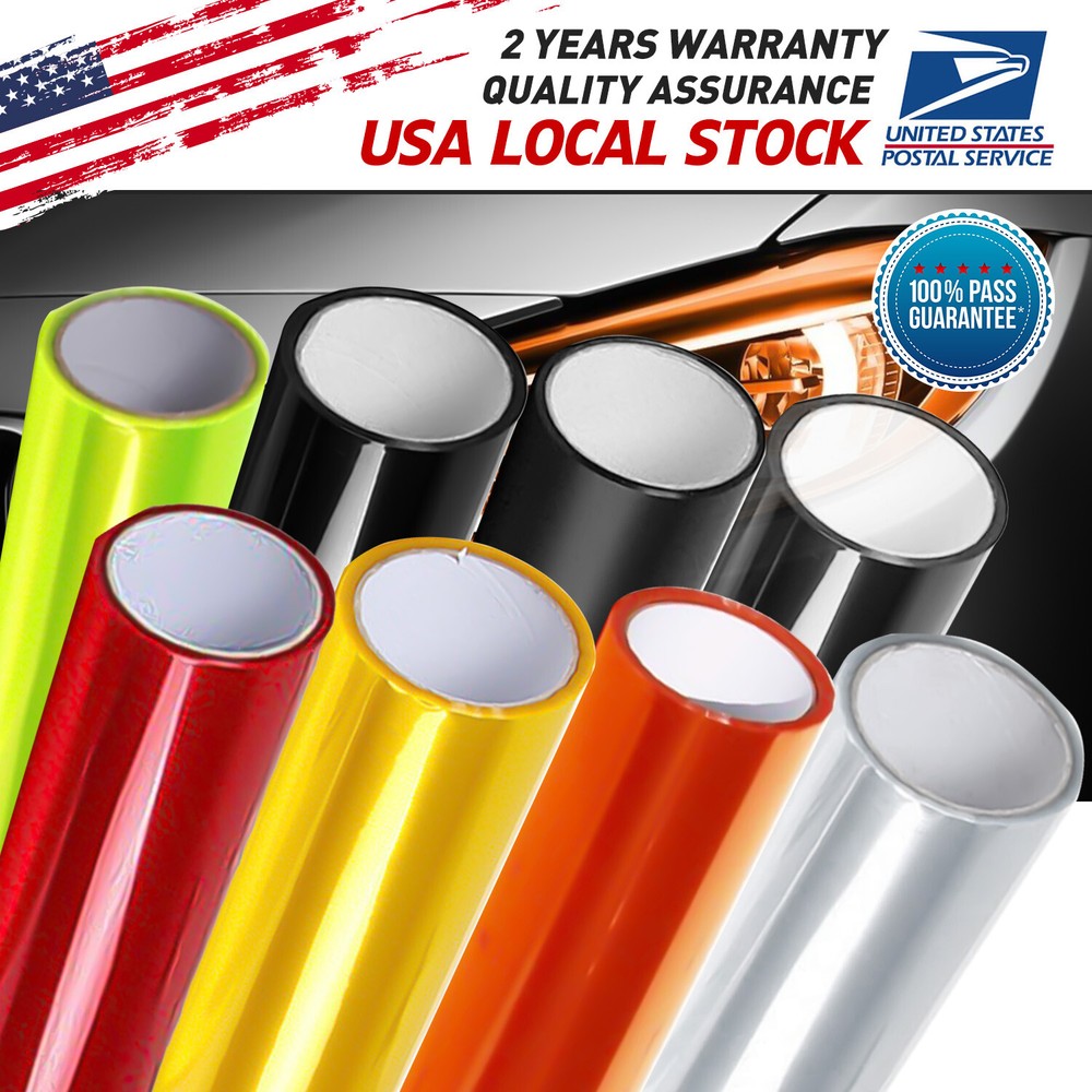 Premium Glossy Vinyl Tint Film for Car Headlights Taillights Fog Lights