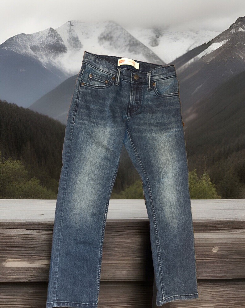 Pantalones de mezclilla azules ajustados Levis 511 para niños talla 8 regular 24x25