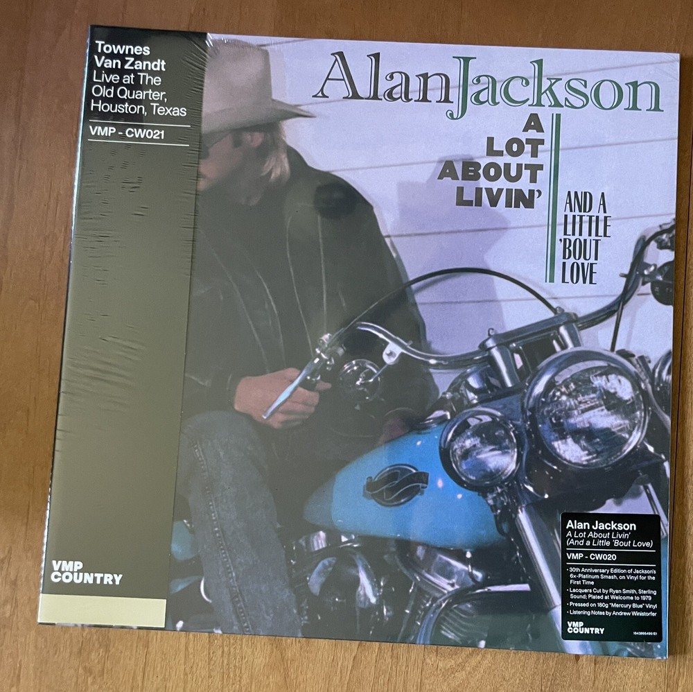 Alan Jackson A Lot About Livin Mercury Blue 33 RPM Vinyl Me Please VMP CW020