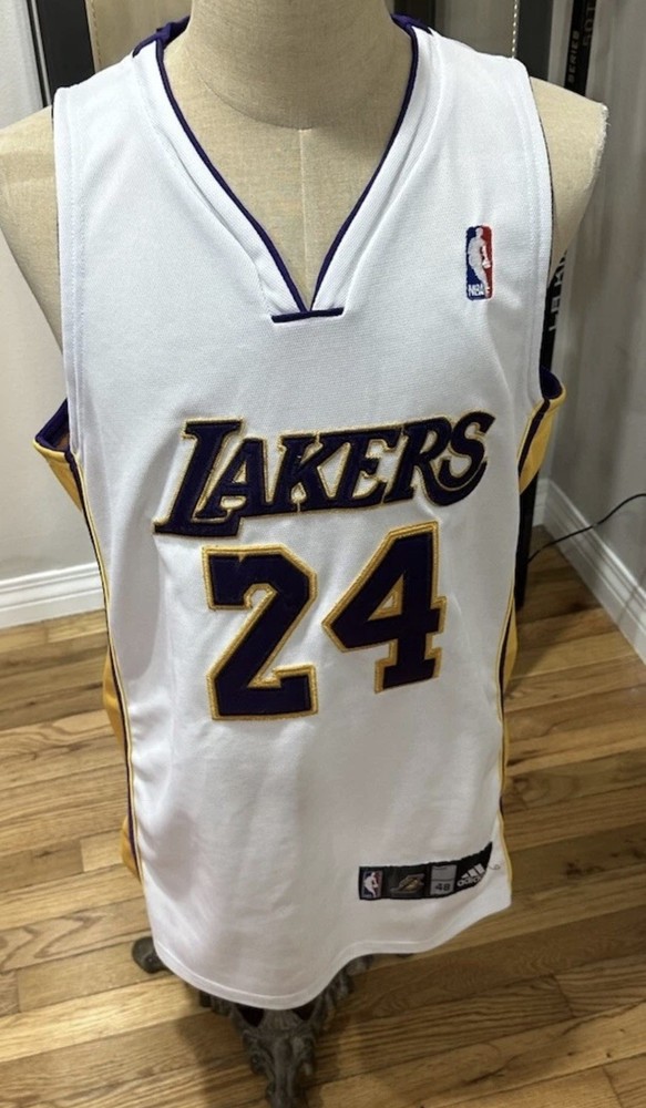 Authentic Adidas Kobe Bryant Los Angeles Lakers NBA Basketball Jersey Mens 48