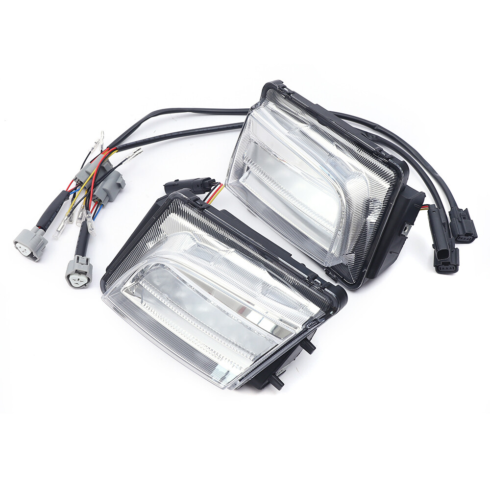 Cadillac ATS 13-16 Front Fog & DRL Running Lamp Set Driver and Passenger