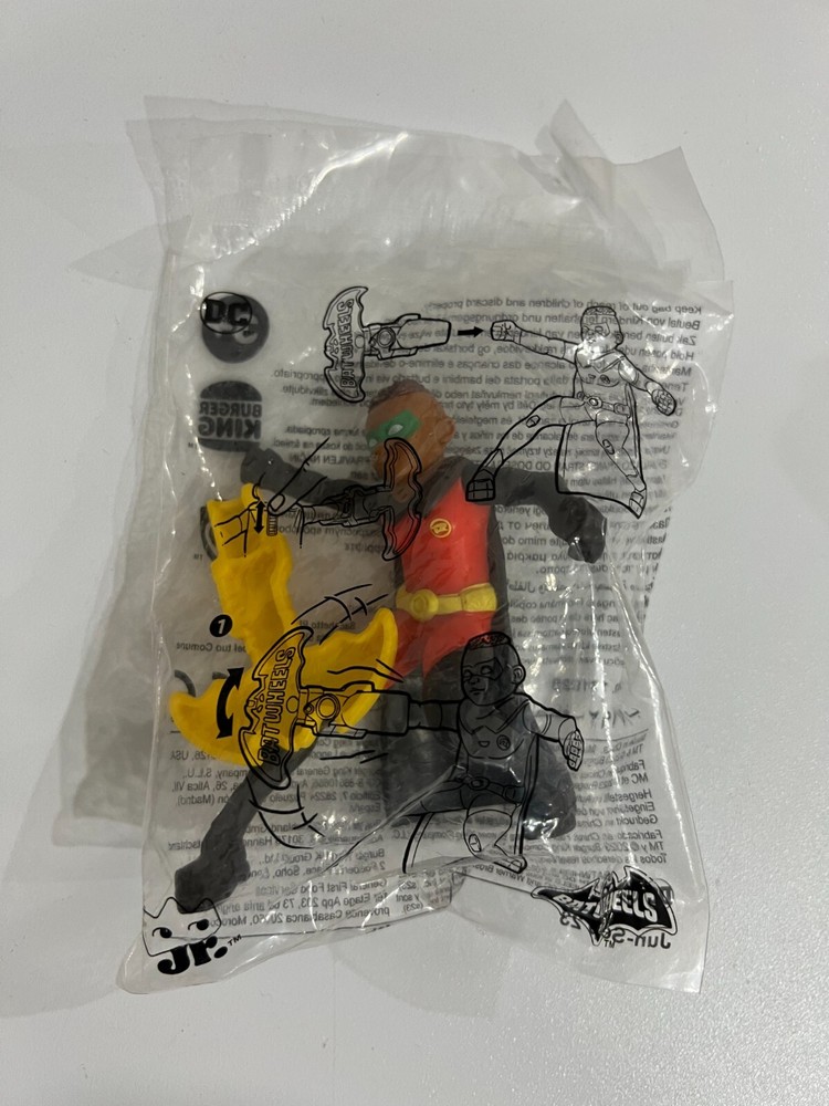 WB Batwheels Robin Burger King Happy Meal Toy 2023 DC Duke Thomas Sealed Collectible