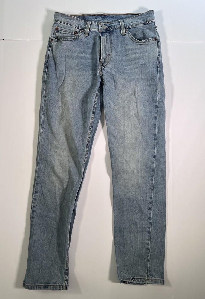 Levi's 511 Men's Jeans 30x30 Blue Stretch Slim Fit Straight Light Wash Denim